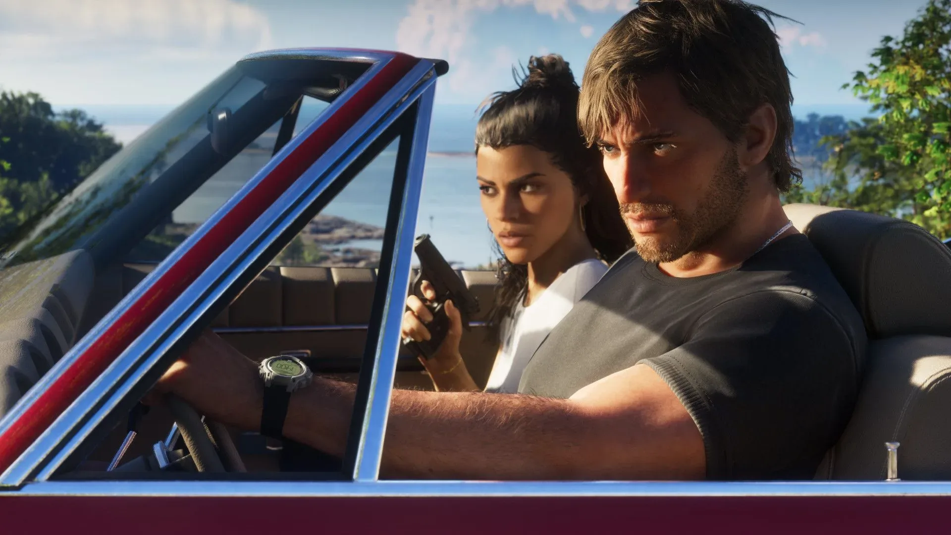 Grand Theft Auto 6 open-world setting under changing weather