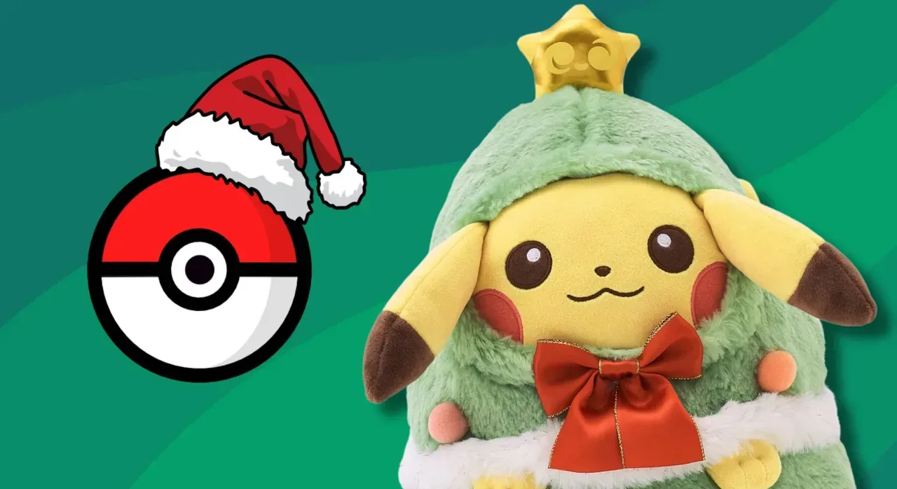 Pokémon’s Holiday Helper Plush Line Includes a Christmas Tree Pikachu and Clodsire Sled