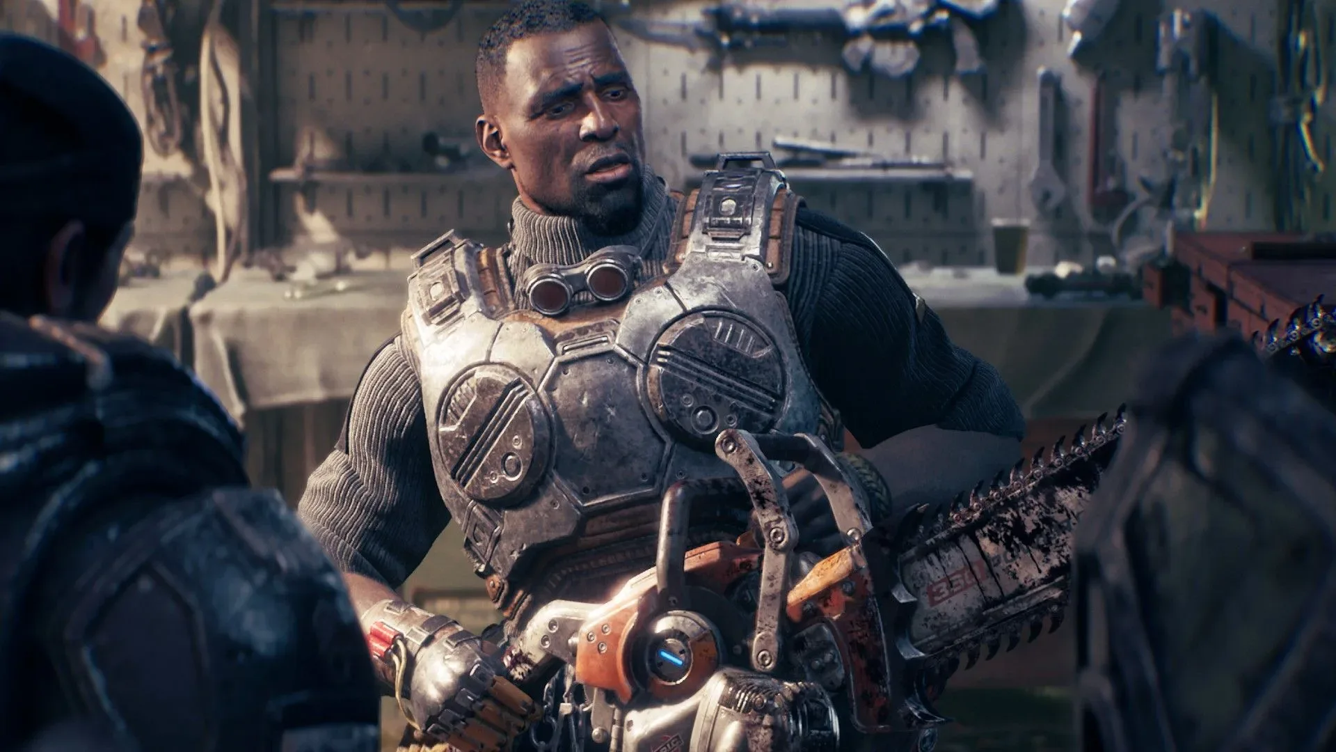 Gears of War: E-Day campaign combat scene