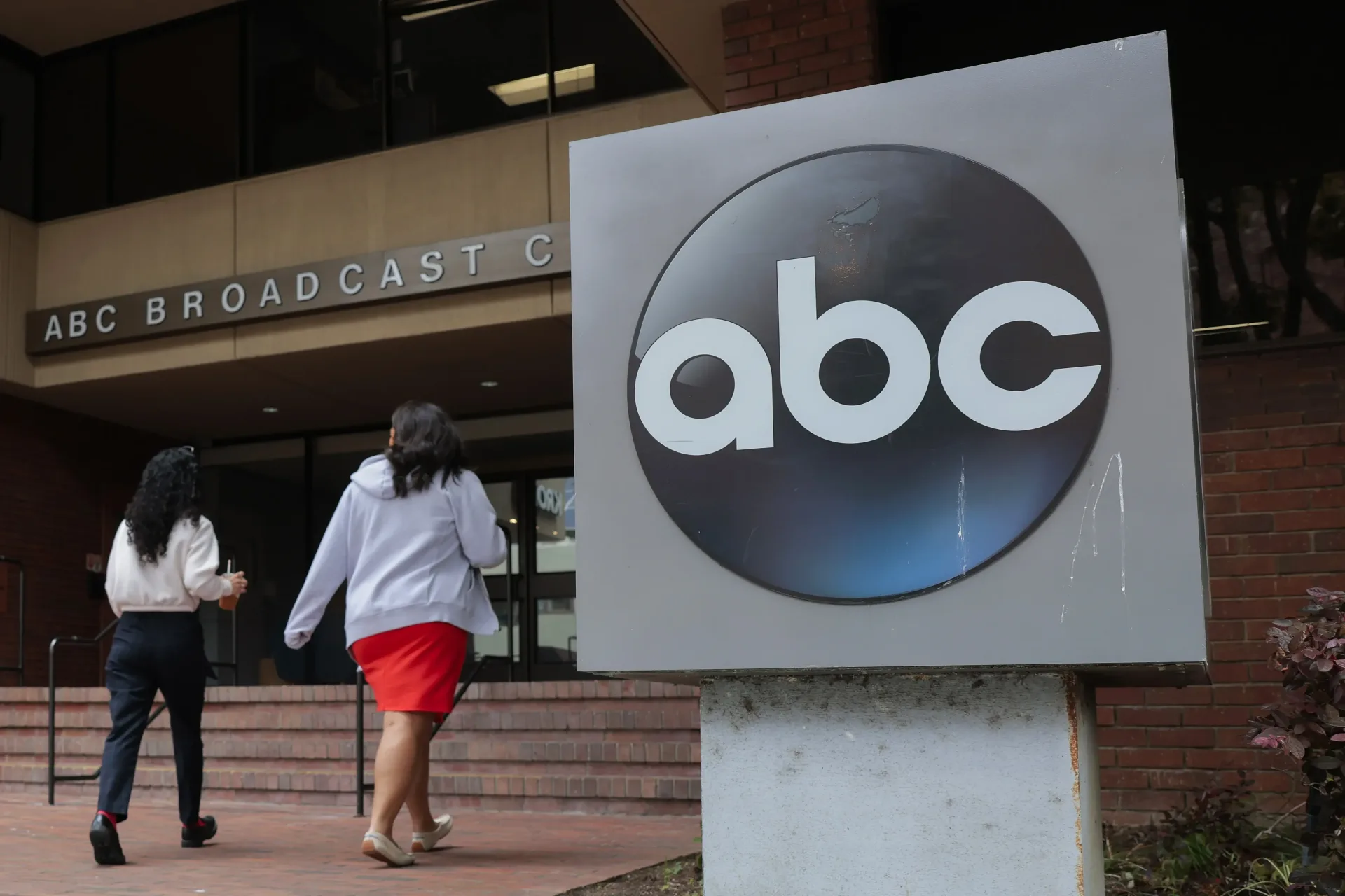 ABC broadcast station signage representing the network’s dispute with the FCC