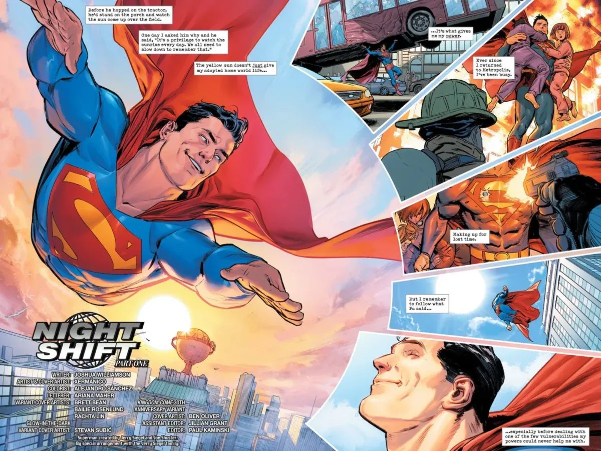 Superman #43 variant cover artwork