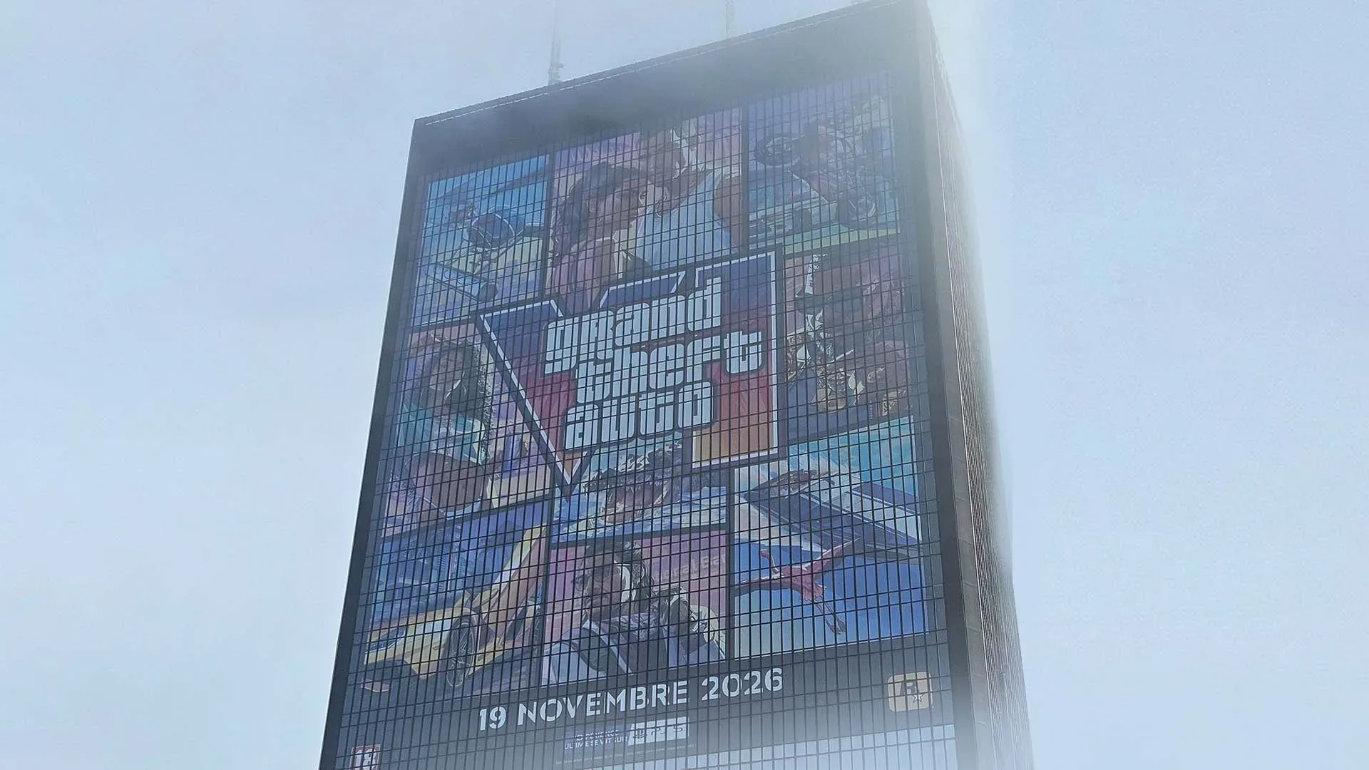 Comparison of GTA 6 cover art showing firearms removed from the Paris banner design