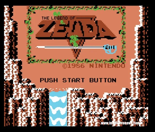 The Legend of Zelda running on a Commodore 64 during development