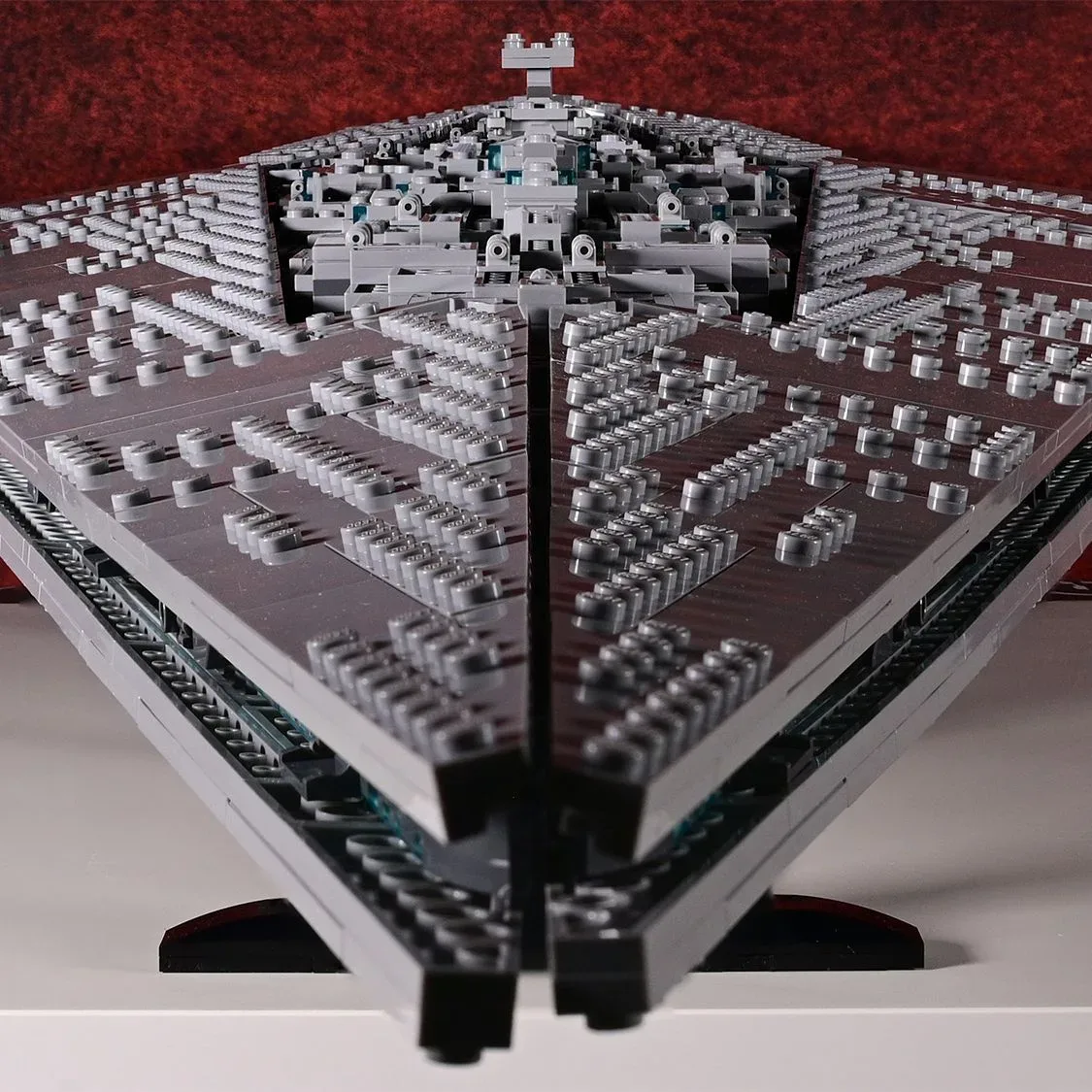 Detailed central superstructure on the LEGO Executor Super Star Destroyer