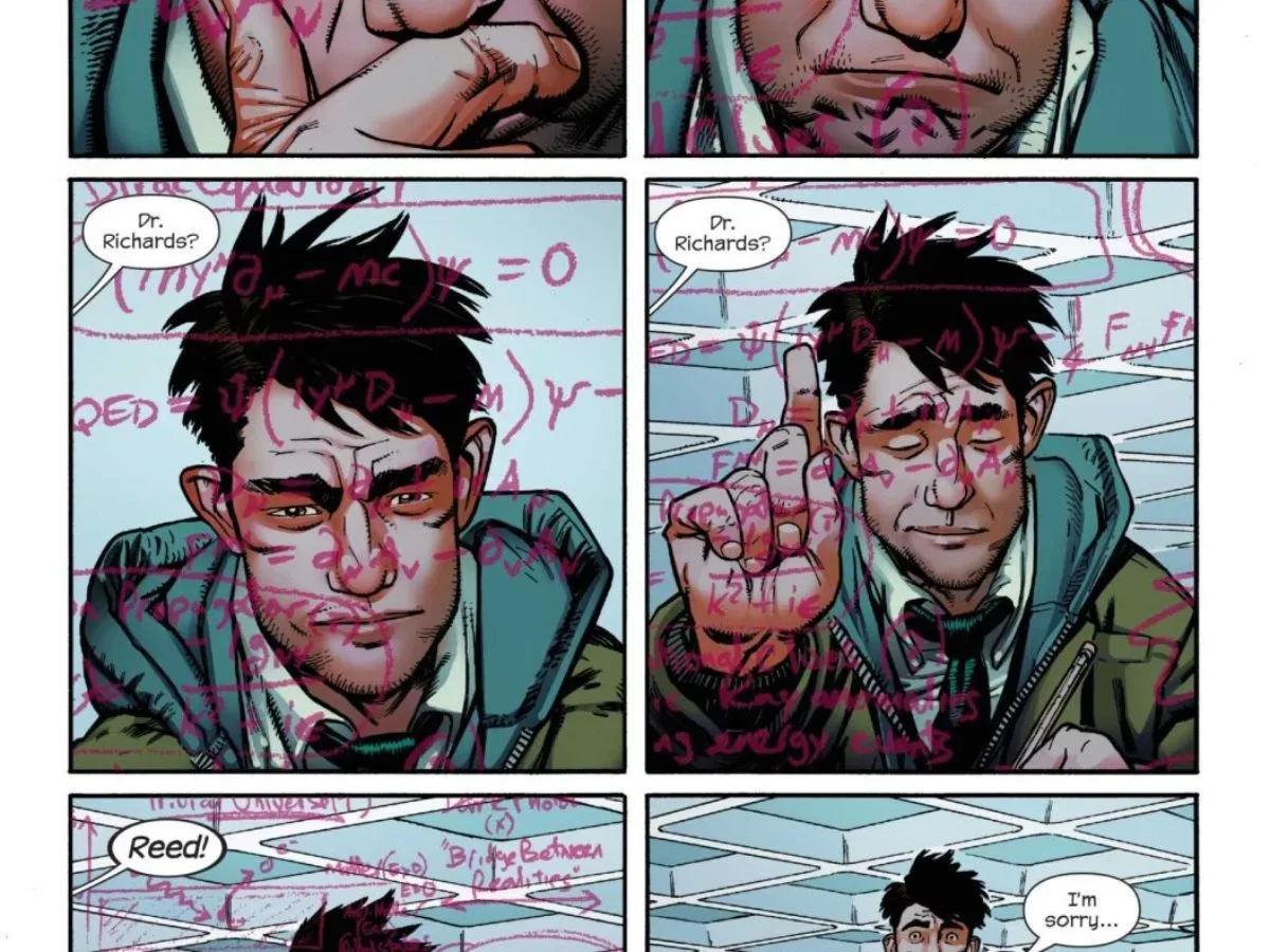 Reed Richards confronts forbidden dimensional discoveries in Midnight Fantastic Four #1