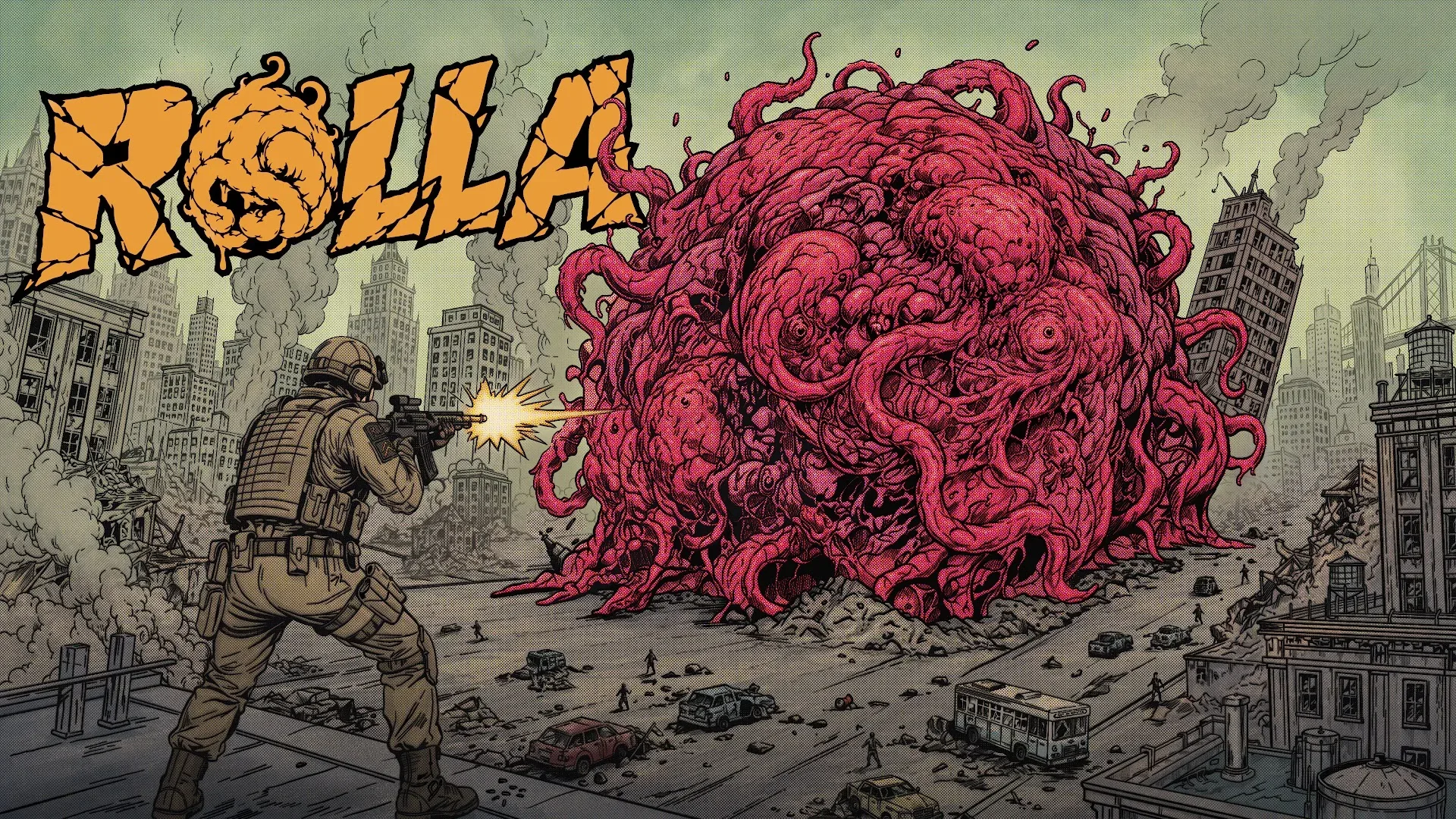 ROLLA Atomic Time Attack mode with a nuclear countdown timer