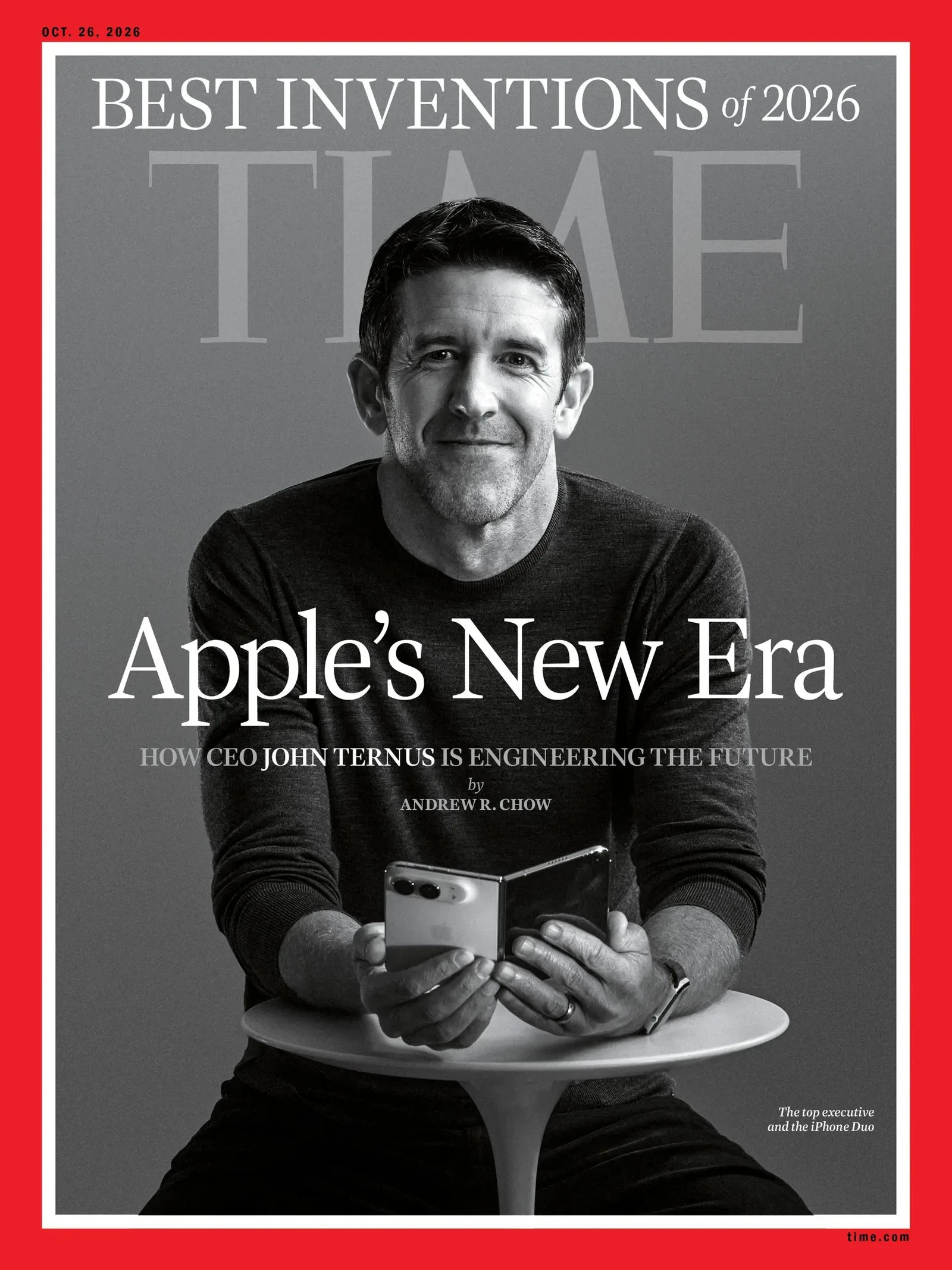 John Ternus on the cover of a Best Inventions of 2026 magazine edition