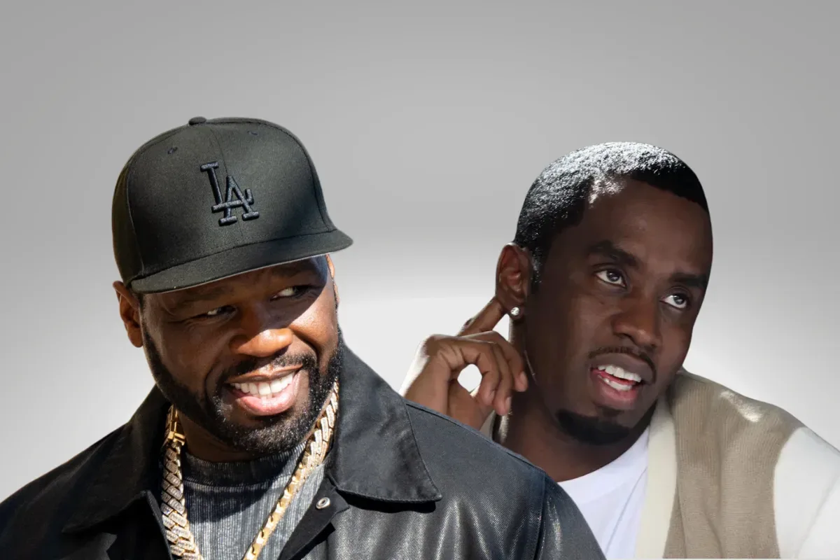 50 Cent discussing a Netflix documentary during a television interview