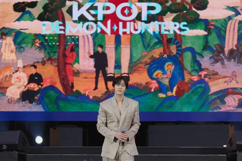 Netflix Janchi fan festival stage in Seoul celebrating 10 years of Netflix in Korea