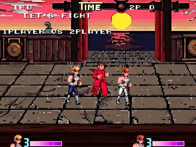 Double Dragons character roster featuring 20 playable fighters