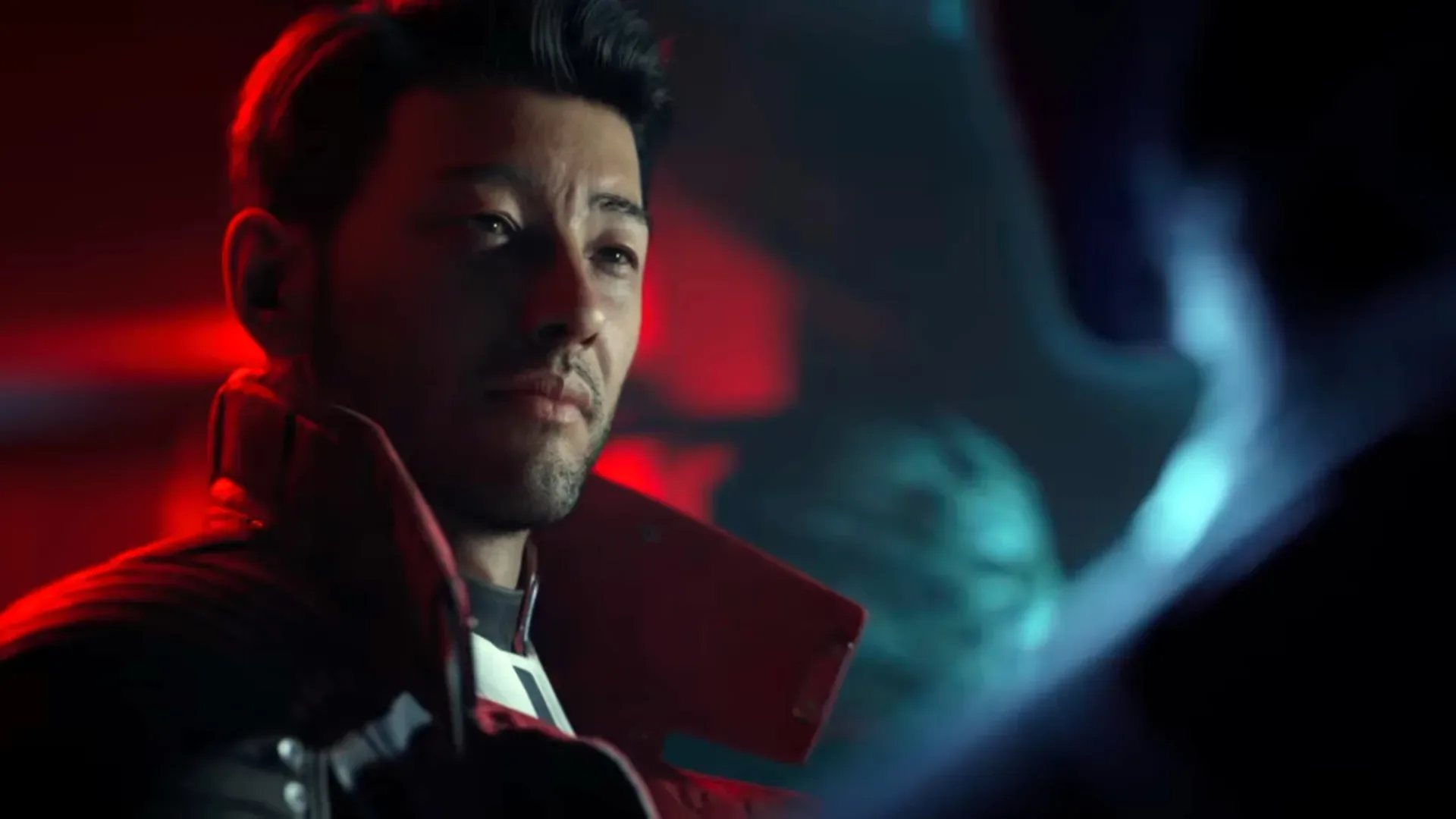 Simu Liu alongside the leaked Mass Effect: Universe protagonist comparison