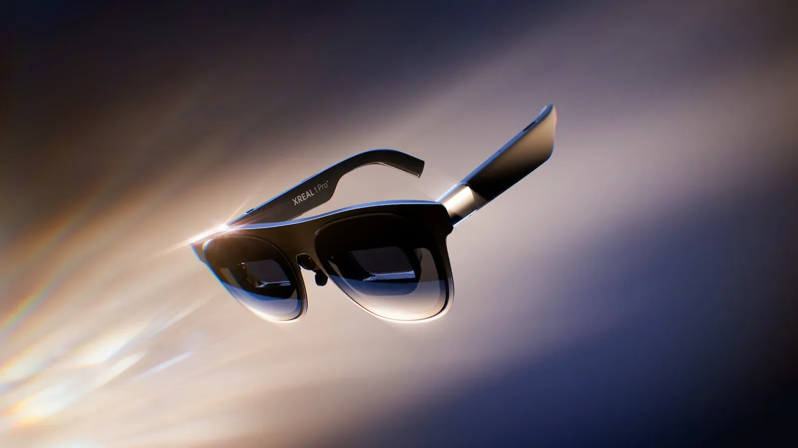 Xreal One Pro+ AR glasses shown as a wearable virtual display device
