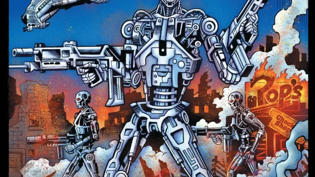 Archie vs. The Terminator #1 cover featuring the Riverdale and Terminator crossover