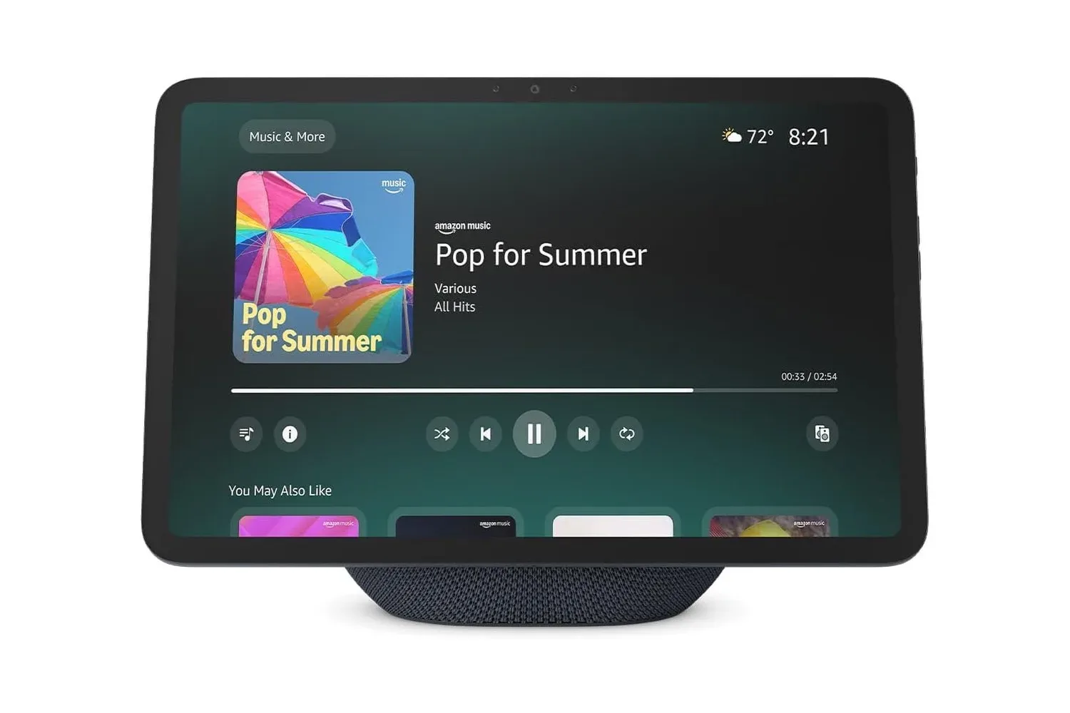 Amazon Echo Show 11 smart display showing a household calendar