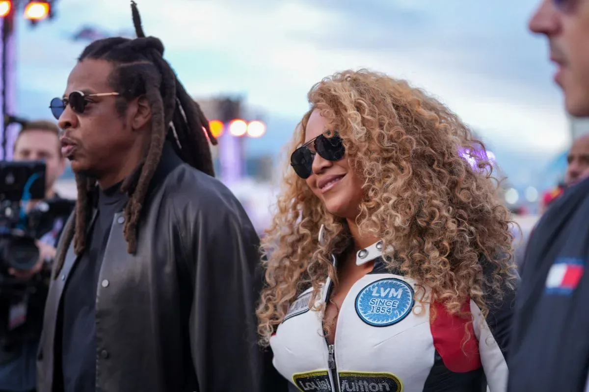 Jay-Z and Beyoncé attending the Ace of Spades 20th anniversary celebration in Las Vegas