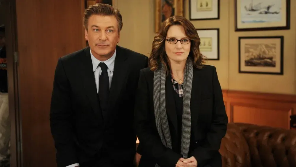 Tina Fey, Alec Baldwin, Tracy Morgan and Jane Krakowski at a 30 Rock anniversary reunion