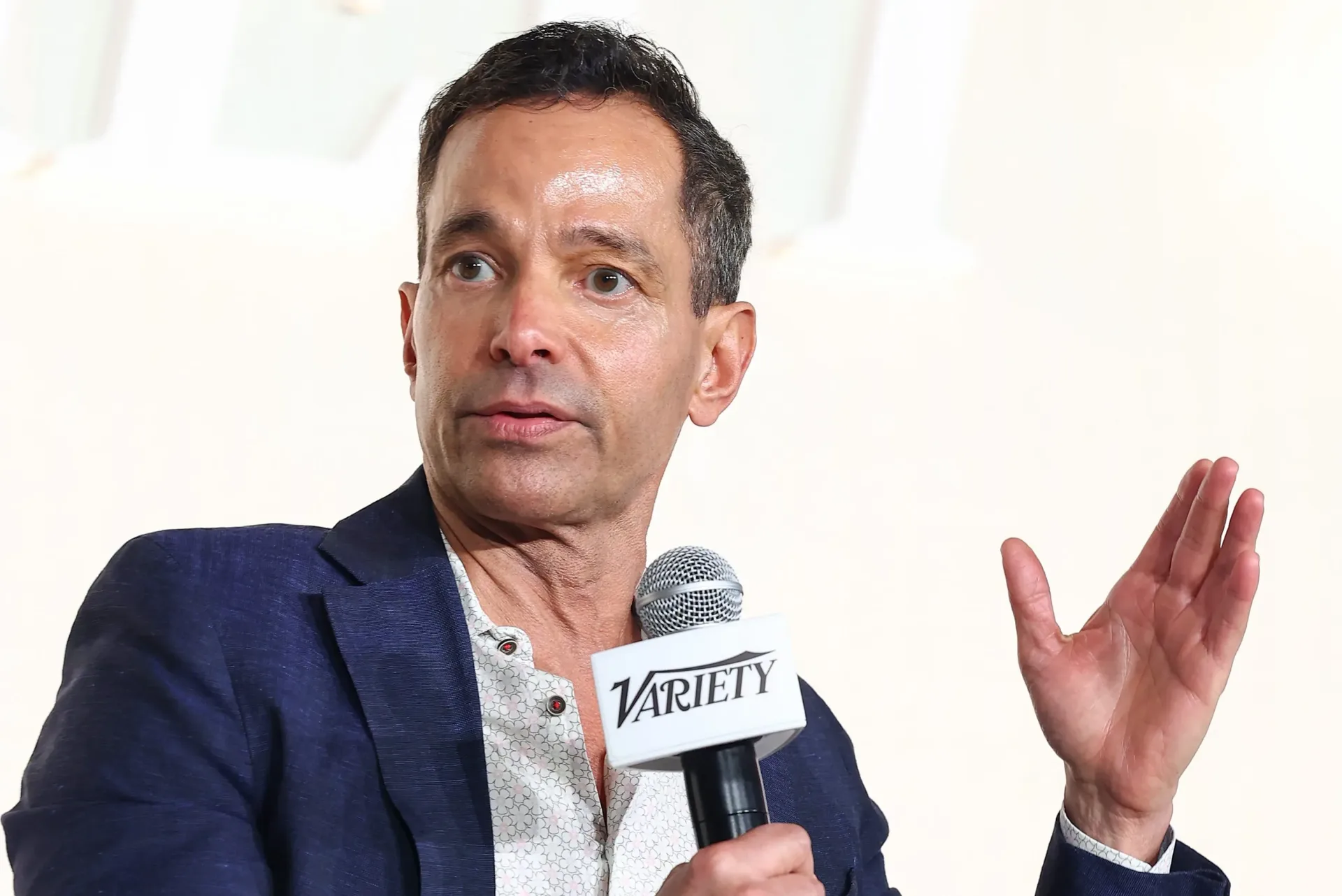 George Cheeks addresses Skydance Television staff after the Paramount and Warner Bros. Discovery merger closes