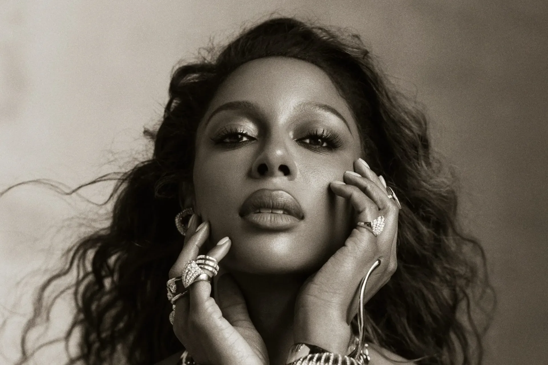 Victoria Monét promoting her album Frequency of Love