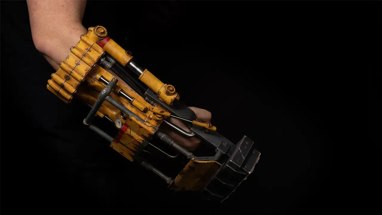 Full-scale Fallout Power Fist collectible with sound activation