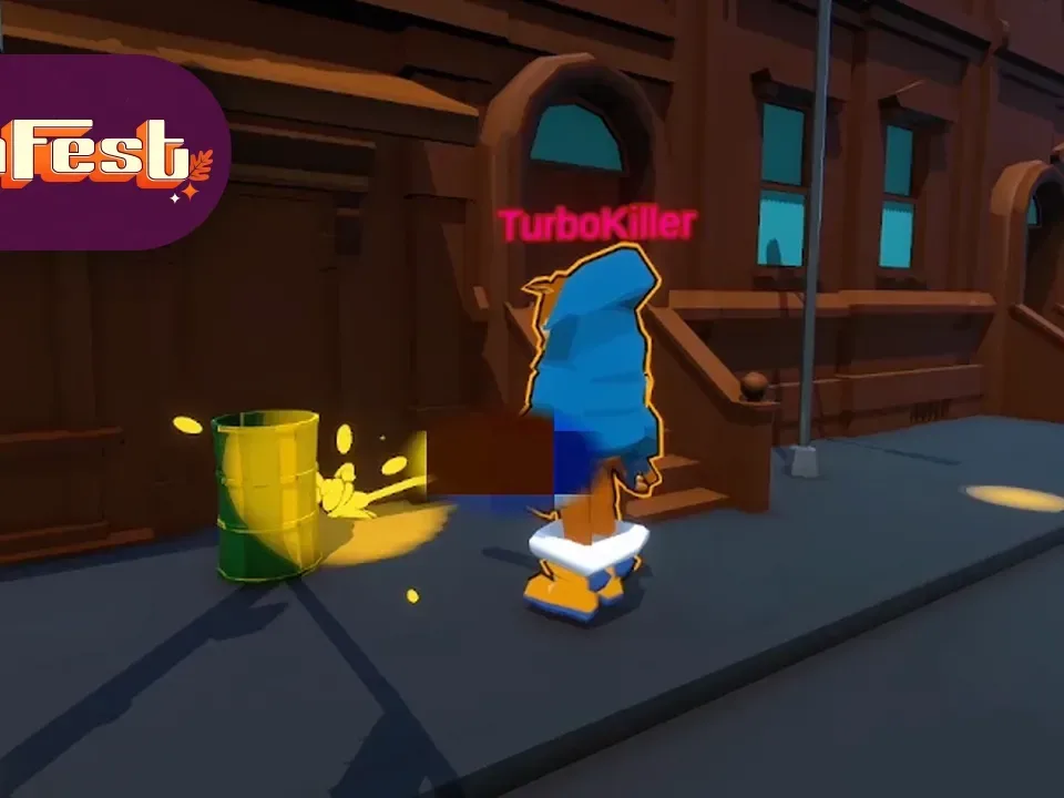 Police characters pursuing Pissers in Urine Trouble: PEE V PEE