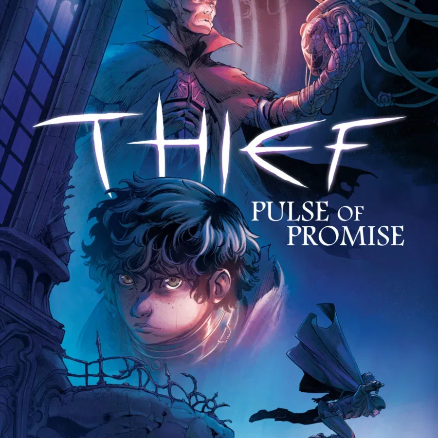 Thief: Pulse of Promise interior art showing Garrett in The City