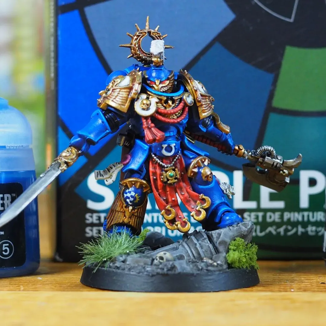 Warhammer Tone Pro paint pots arranged as a dark-to-light colour progression