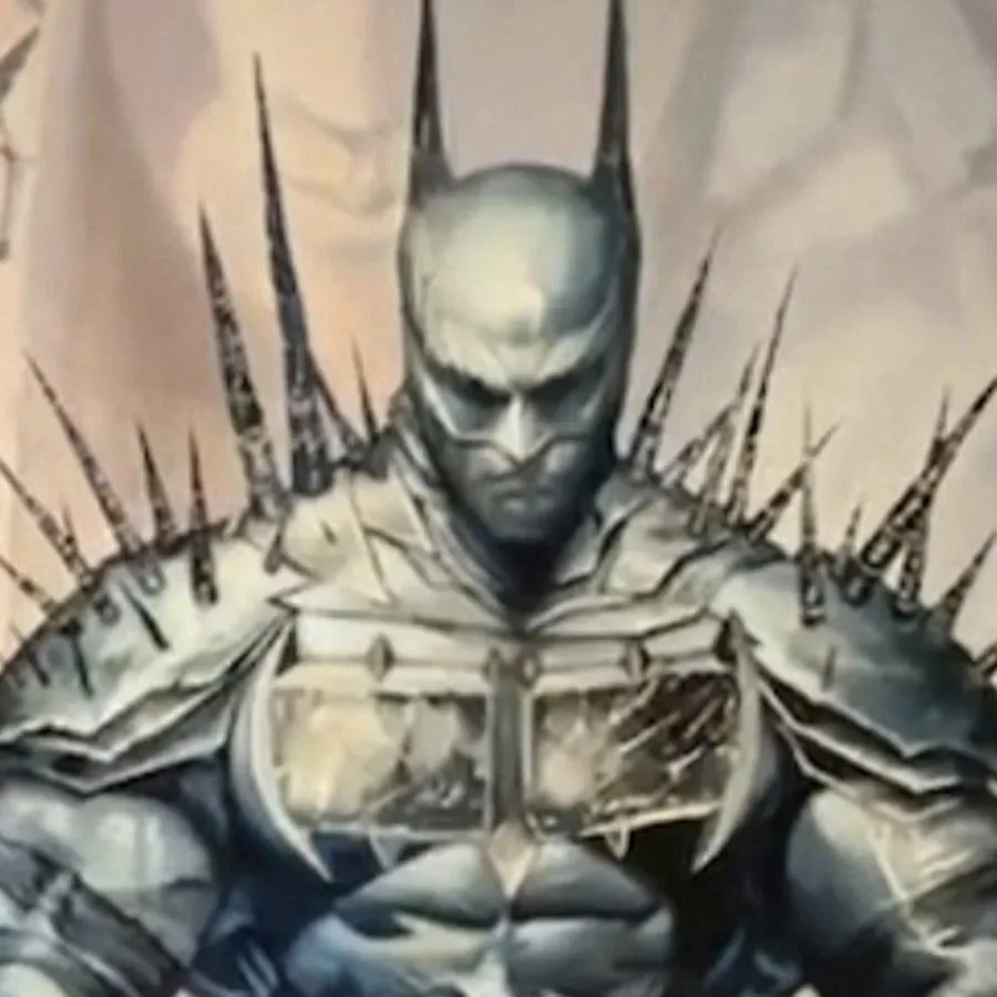 Absolute Batman #25 connecting Batman, Catwoman and Joker covers