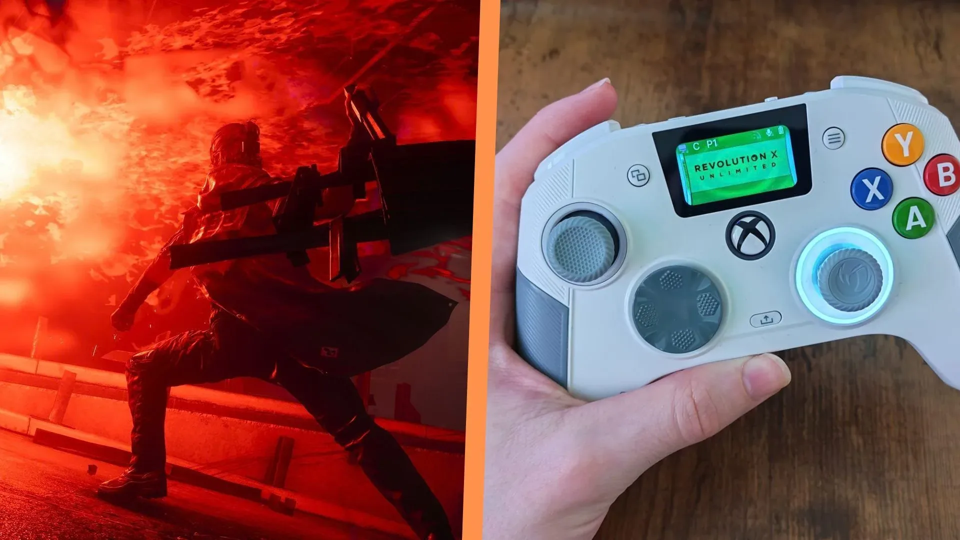 A rear-button controller configuration can duplicate Control Resonant’s attack input.
