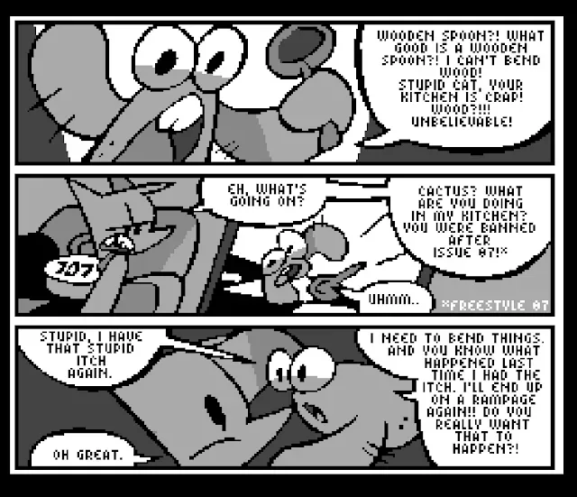 Stupid Cat faces Cactus in Freestyle – Tales of Itch