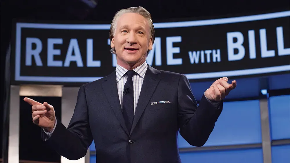 Bill Maher speaking during a Real Time monologue about Donald Trump