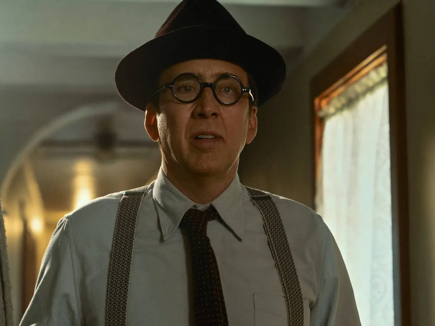 Spider-Noir promotional imagery featuring Nicolas Cage