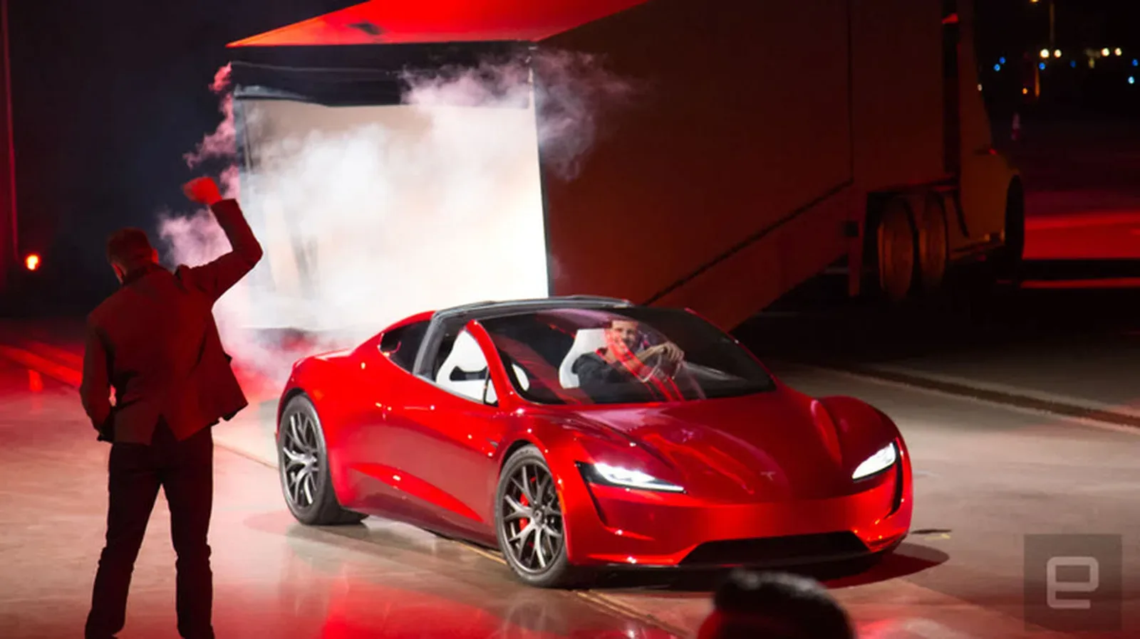 Tesla Roadster teaser ahead of the scheduled October 15 reveal