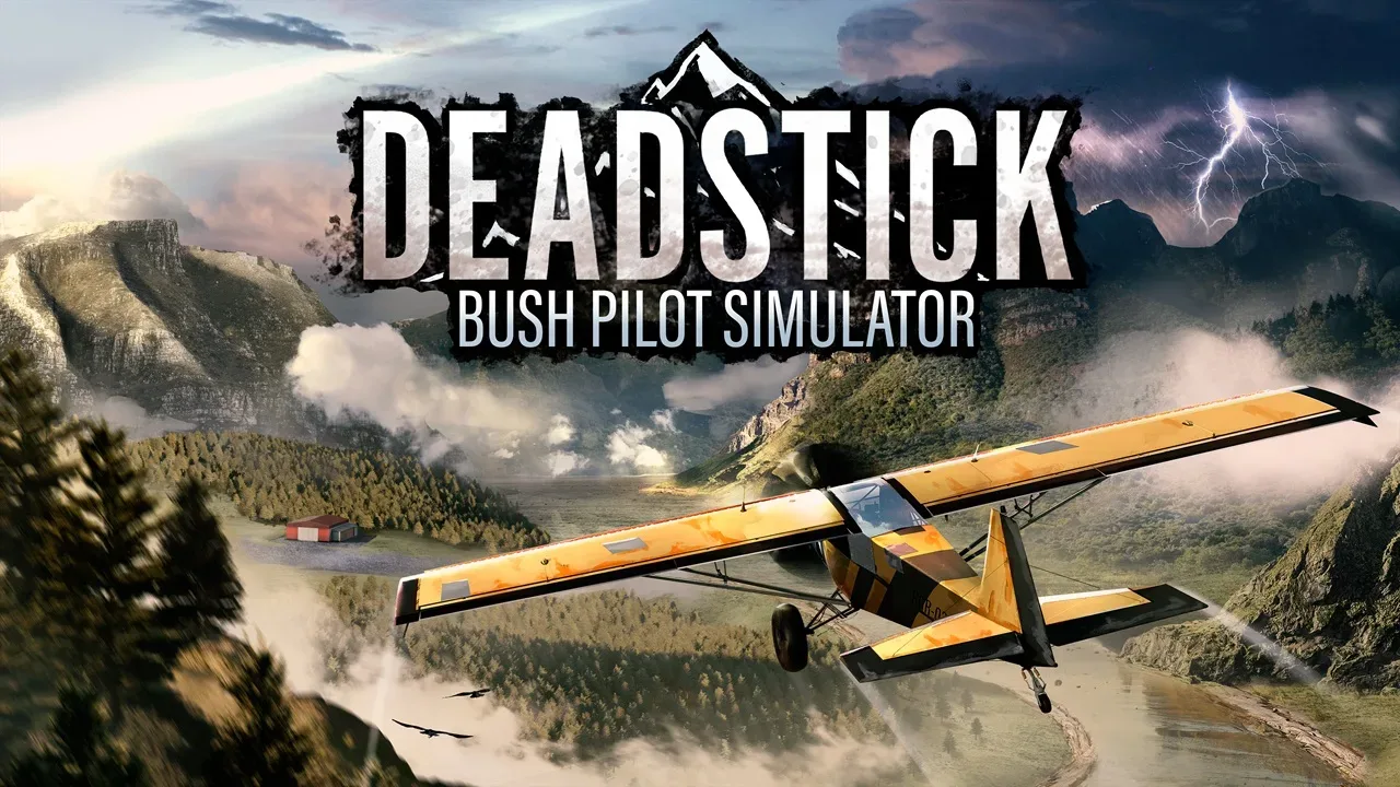 Deadstick: Bush Pilot Simulator bush aircraft flying above rugged wilderness