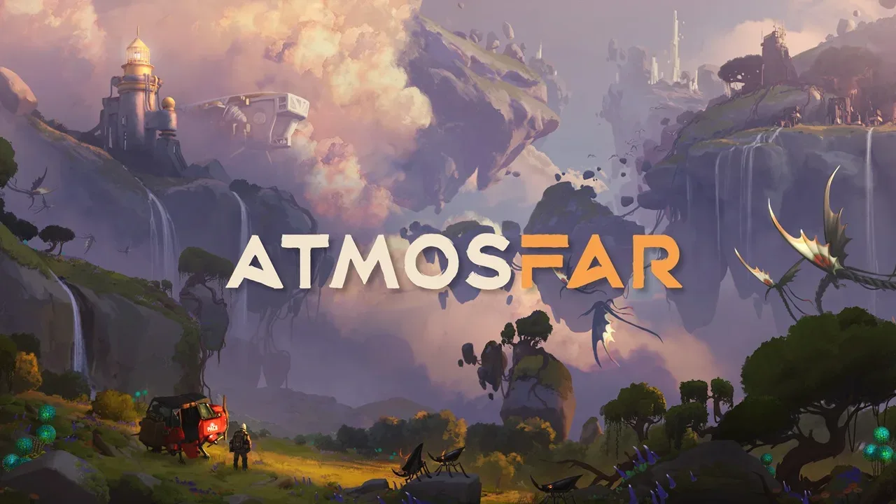 ATMOSFAR flying Wasp vessel above the alien world of Tycos