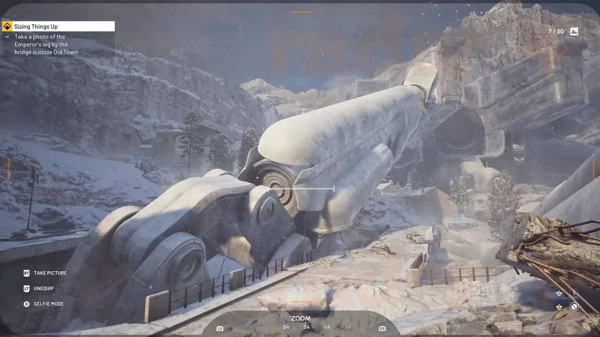 arc raiders Take a photo of the Emperor's leg