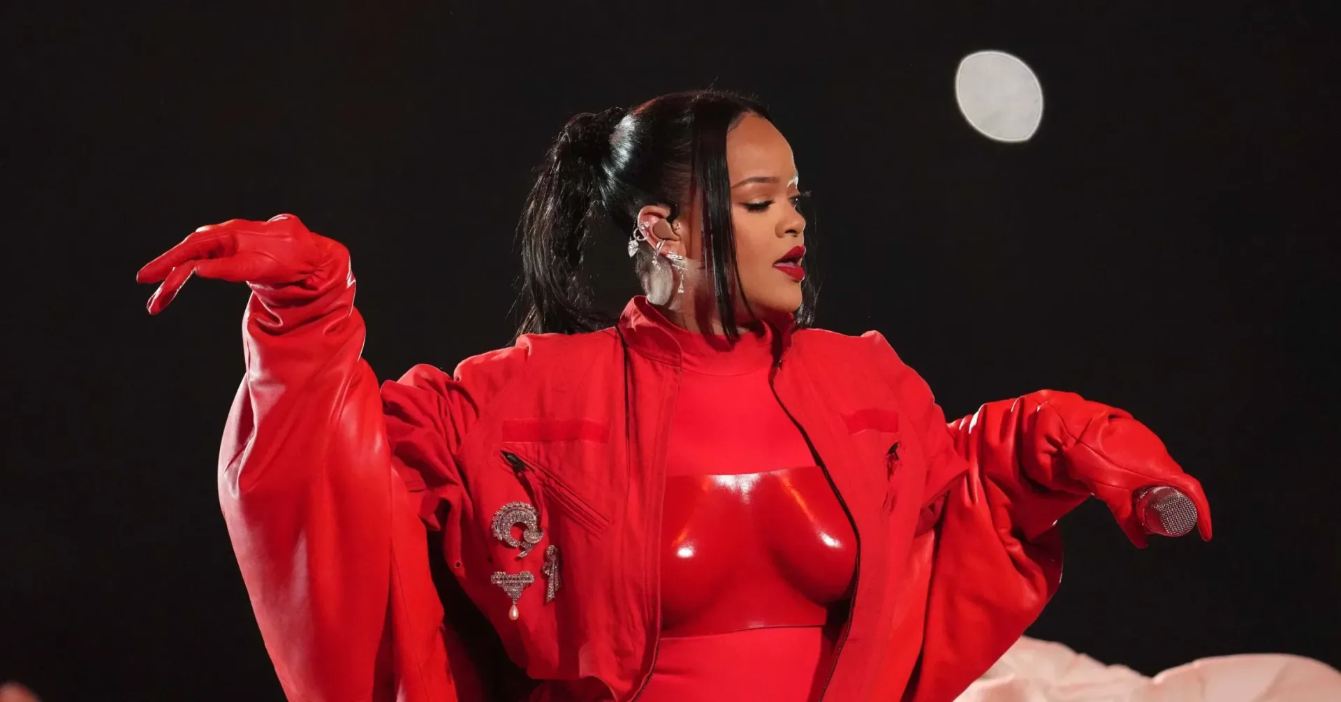 Rihanna at a Fenty Beauty event discussing her unreleased music vault