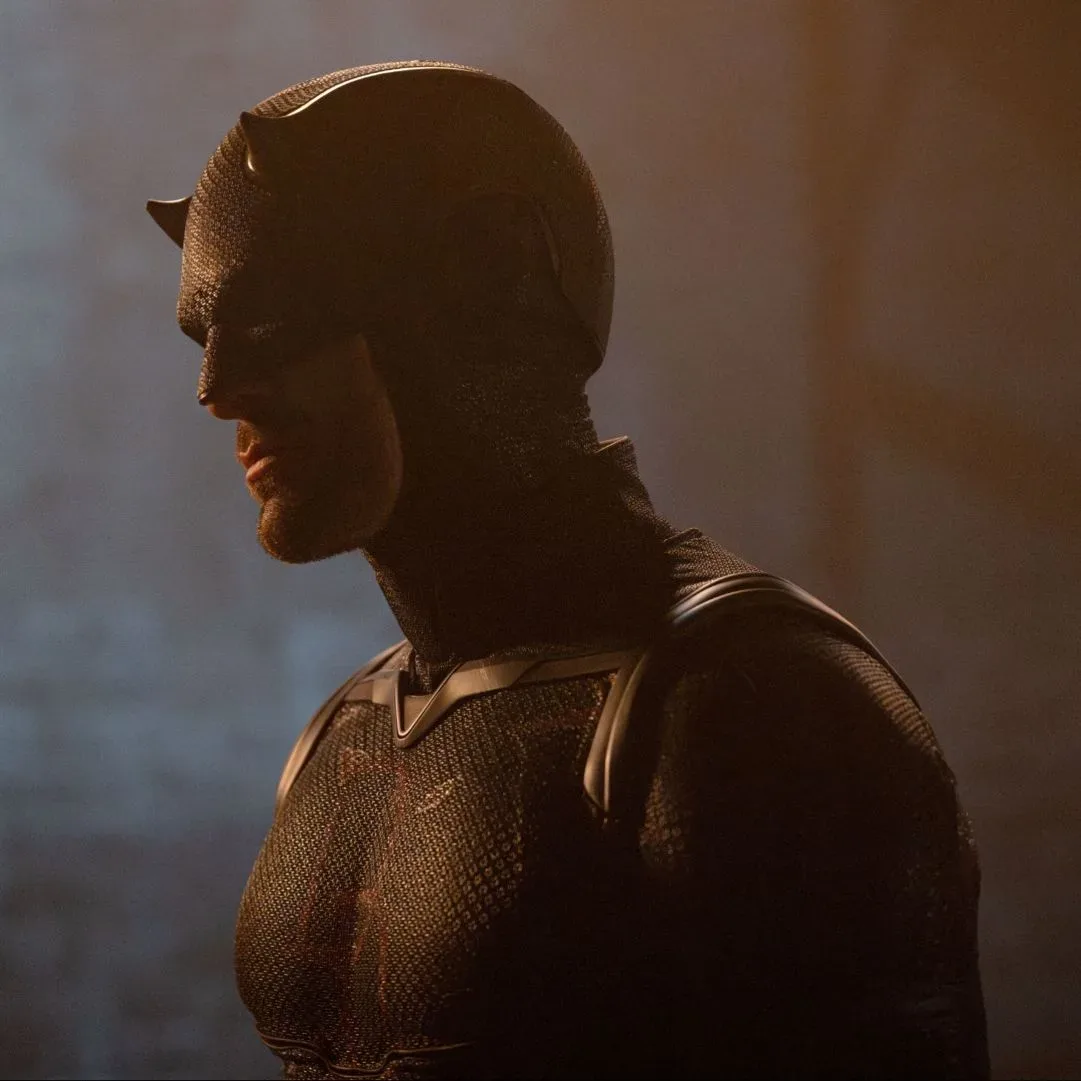 An orange prison-jumpsuit-inspired Daredevil costume