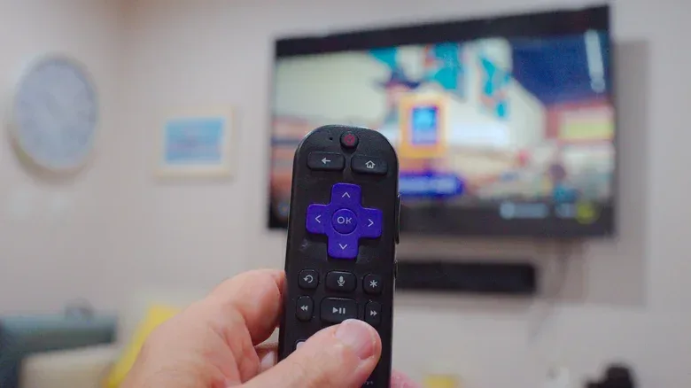 Roku playback options sidebar with captions and sleep timer controls