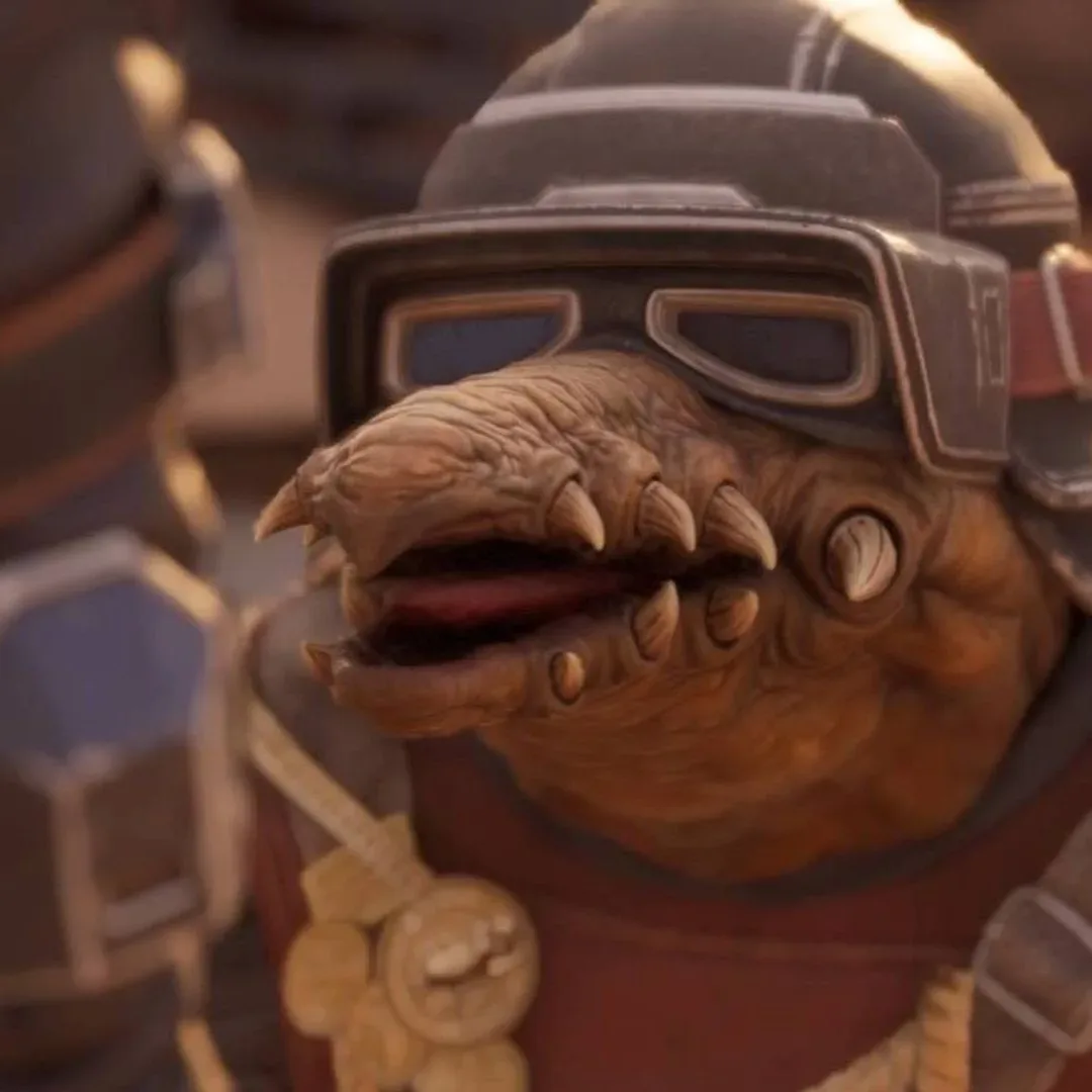 Biddy Blas, the Huttese-speaking alien racer from Star Wars: Galactic Racer