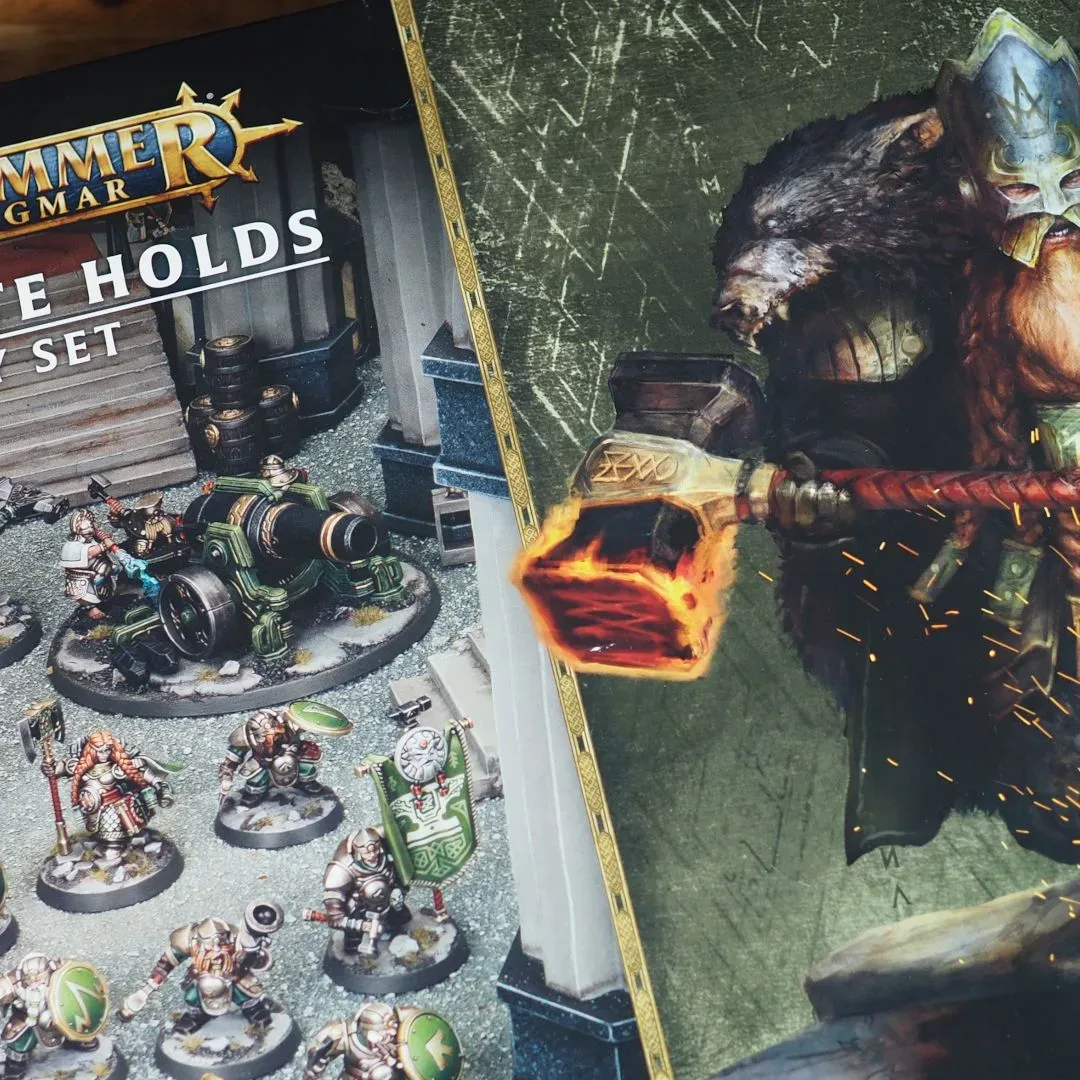 Oathkeeper Cannon or Stonebreaker Mortar from the Warhammer Age of Sigmar Khazalite Holds range