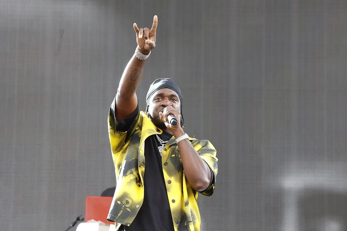 Pusha T and Malice of Clipse performing together