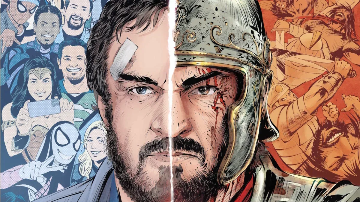 John Rhys-Davies featured on the cover of JRD: The Lost Legion graphic novel