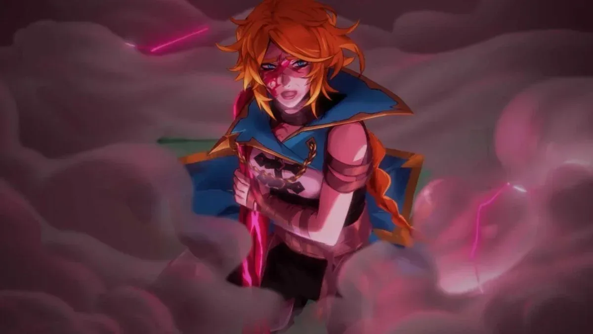 Rose Belmont facing Mammon in a projectile-filled boss arena