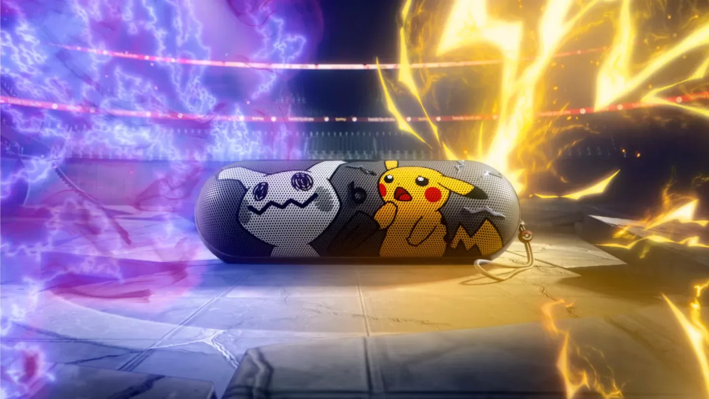 Pokémon × Beats Pill wireless Bluetooth speaker featuring Pikachu and Mimikyu