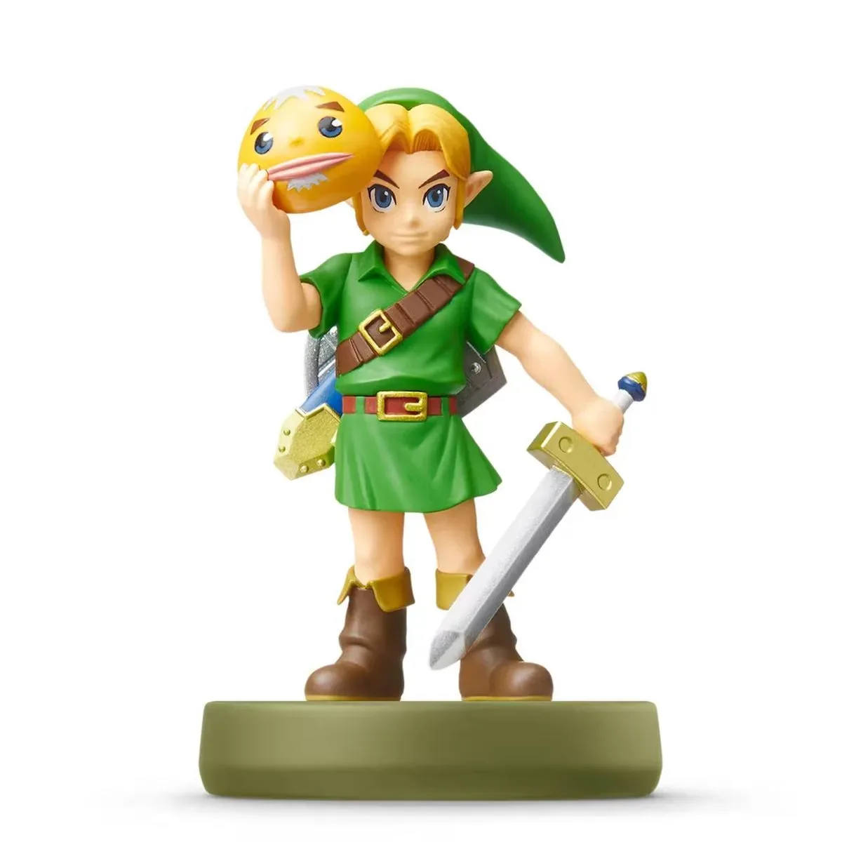 Image of the Legend of Zelda Majora's Mask Link amiibo with a white background.
