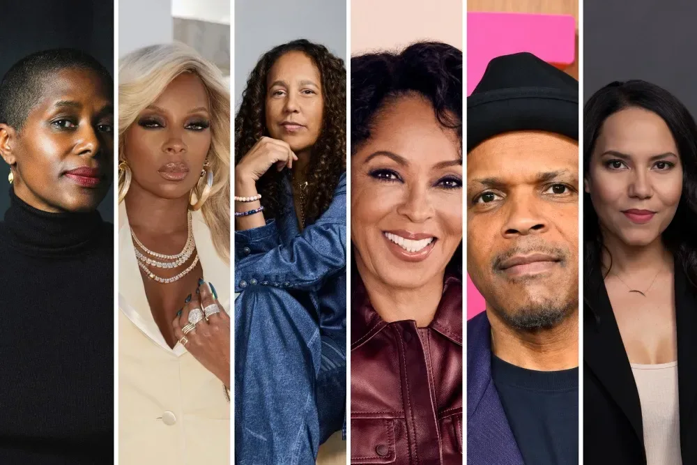 Natalie Baszile, Mary J. Blige, Gina Prince-Bythewood, Debra Martin Chase, Reggie Rock Bythewood and Marissa Jo Cerar attached to Good People