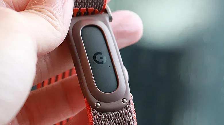 Fitbit Edge shown as a compact GPS fitness tracker with on-screen notifications