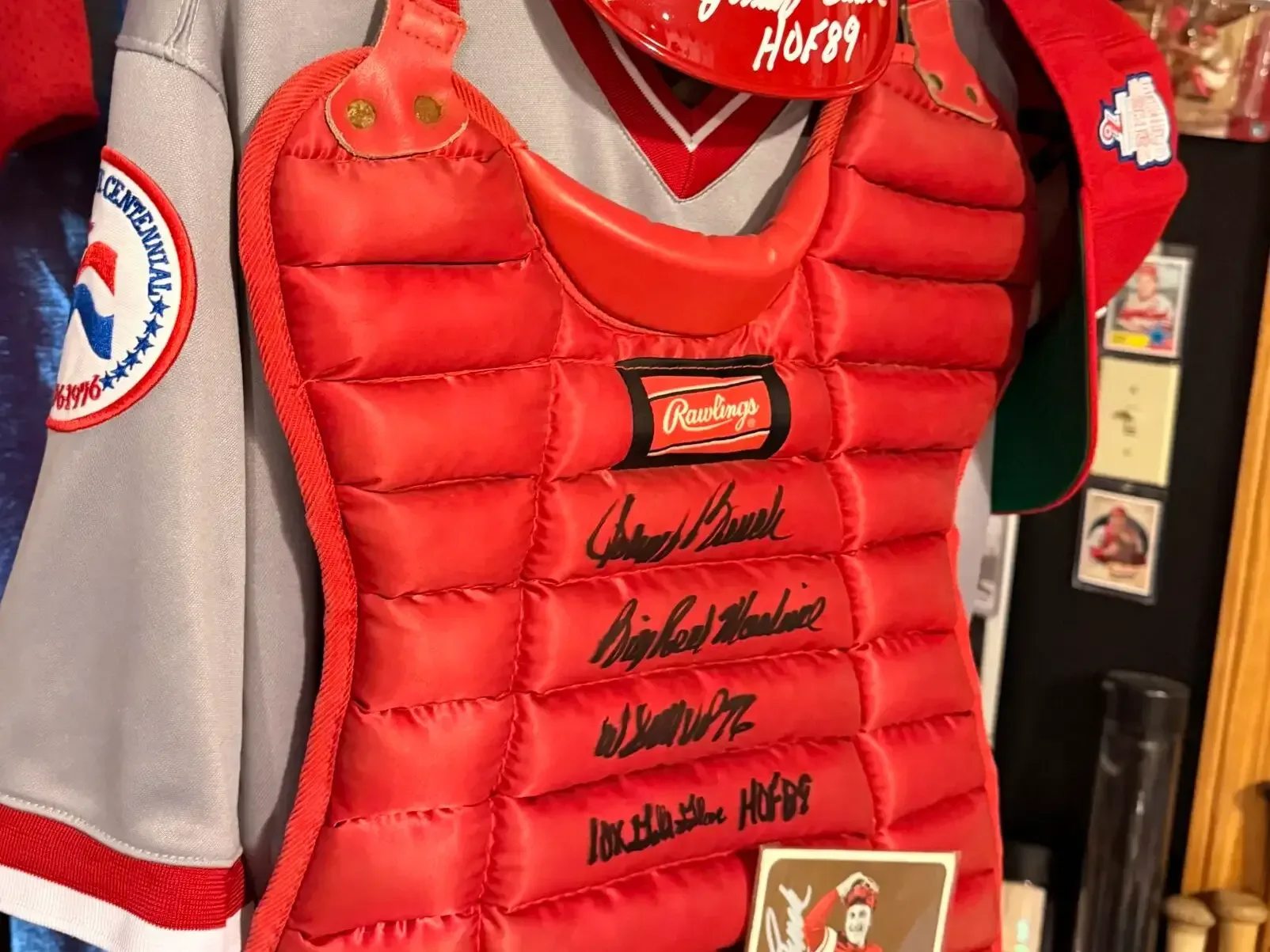 Johnny Bench autographed baseball items representing the Big Red Machine era