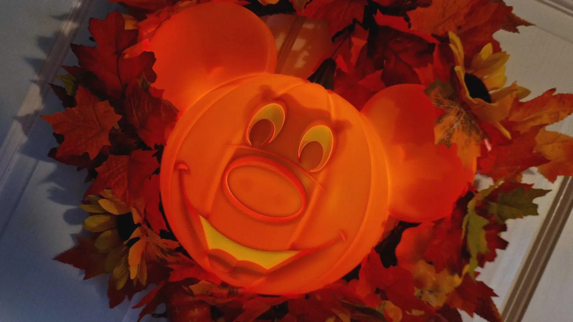 Disney Halloween merchandise displayed as seasonal home decor
