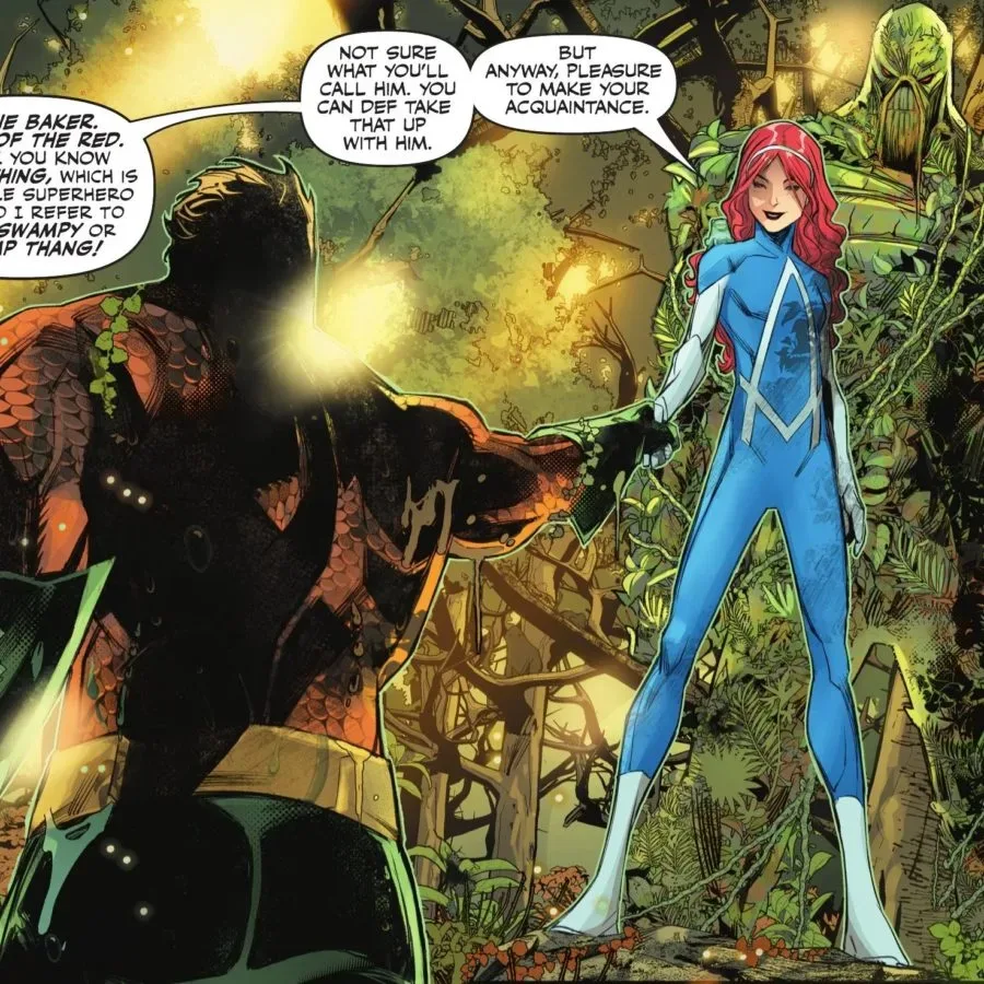 Maxine Baker and Swamp Thing join Aquaman during a cosmic mystery